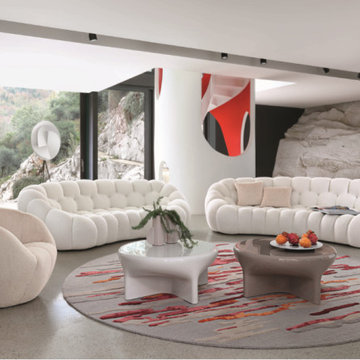 Bubble 2 Curved 3-4 Seat Sofa by Roche Bobois
