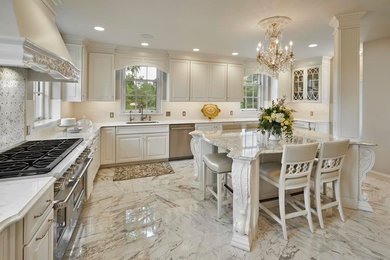 Ornate kitchen photo in Indianapolis