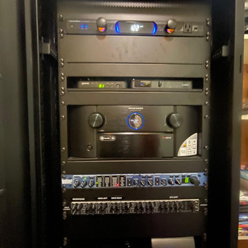 Custom Home Theater Equipment Rack, by Audio/Video Systems Integration, Inc