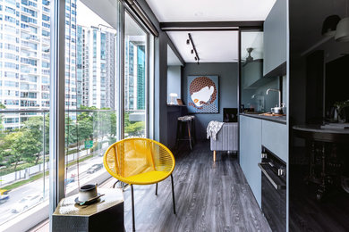 Trendy home design photo in Singapore