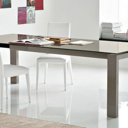 CS/4069-LV 180 Sigma Glass Dining Table, Calligaris Italy - Dining Tables