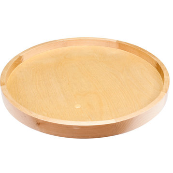 24" Round Wooden Lazy Susan With swivel