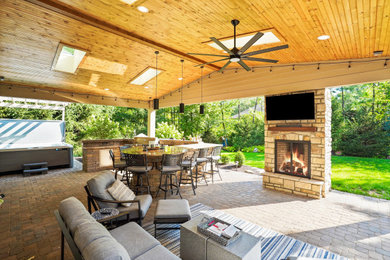 Attached Pavilion and Pergola in Dublin, OH