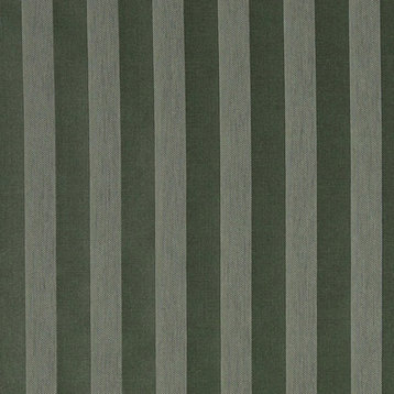 Forest Green And Light Green Two Toned Stripe Upholstery Fabric By The Yard