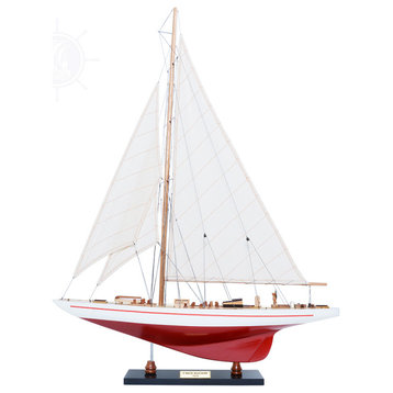 Endeavour Yacht Painted 24 Wooden model sailing boat