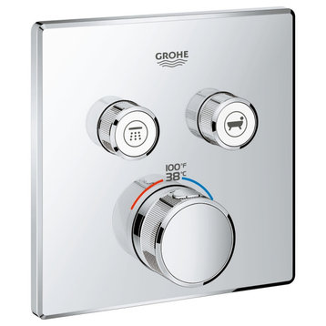 Grohe 29 141 Grohtherm Two Function Thermostatic Valve Trim Only - Starlight