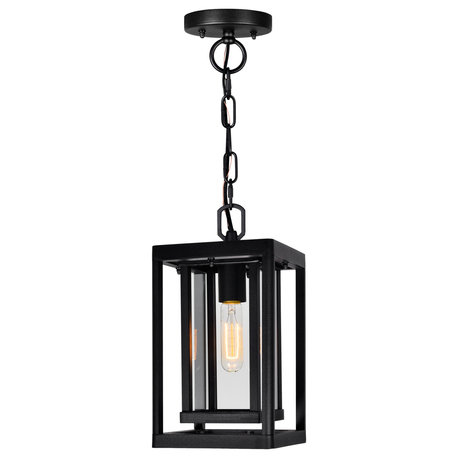 Mulvane 1 Light Black Outdoor Hanging Light