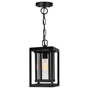 Mulvane 1 Light Black Outdoor Hanging Light