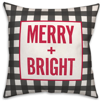 Merry + Bright 18x18 Spun Poly Pillow