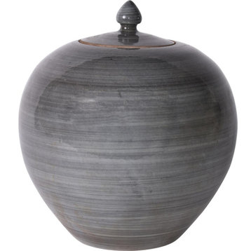 Jar Vase Melon Colors May Vary Iron Gray Variable Ceramic Handmade