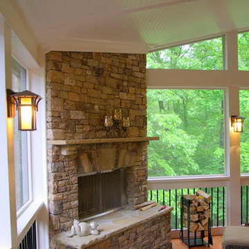 Corner Fireplace