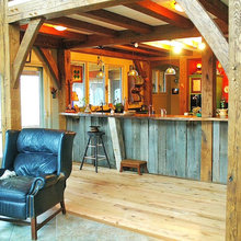 wooden bar cover  reclaimed wood