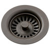 LKQS35CN Drain Fitting with Removable Basket Strainer and Stopper Chestnut