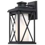 Minka Lavery - Minka Lavery Lansdale 72681-66 1 Light Outdoor Small Wall Mount, Black - Number of Bulbs: 1