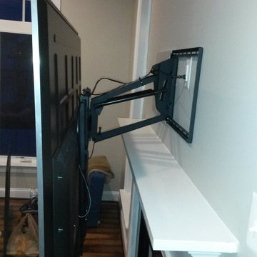 Mantle flat screen articulating mount