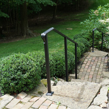 Exterior Handrail with Lambs tongue rail end