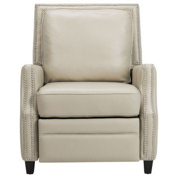 Stirling Leather Recliner, Cream