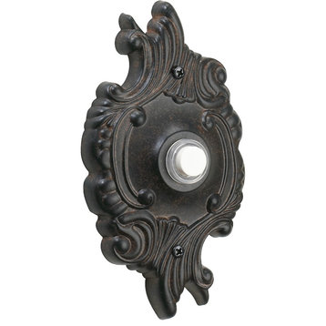 Quorum Door Chime Button, Toasted Sienna