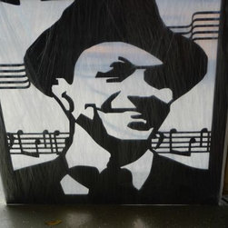 Custom Metal Privacy Screen with Sinatra - Wall Decor