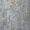 Geometry Industrial lines gray silver gold Wallpaper, 8.5'' X 11'' Sample