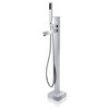 AKDY AK-ZF294 67" Euro Style White Acrylic Free Standing Bathtub With Faucet