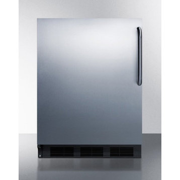 Summit CT663BKBITB-LHD 24"W 5.1 Cu. Ft. Compact Refrigerator - Stainless Steel