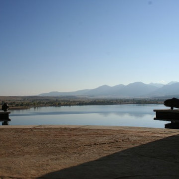 Negative Edge Swimming Pool Looking Over Baseline Lake