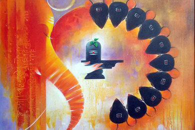 Buy the amazing painting "Atmalingam" by Artist Vijay Nyalpelly