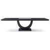 The Heiwa Dining Table, Transitional, Rectangular Extendable, Wenge