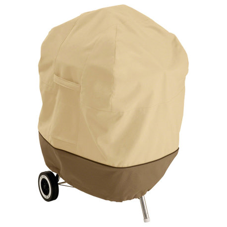 Patio Kettle BBQ Grill Cover, Heavy/Duty Weather Resistant Fabric, Large