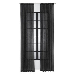 splatter sheer curtain panel | CB2 - Curtains