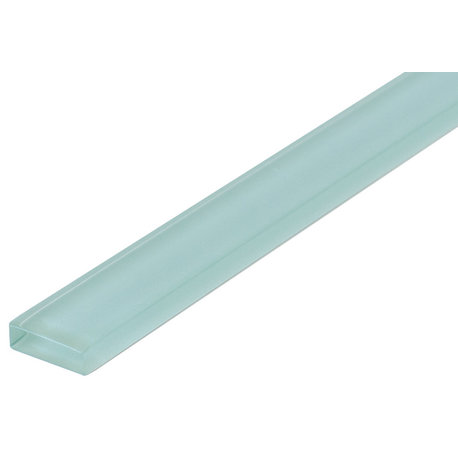 1"x12" Crystal Glass Liner, Set Of 10, Marine Mist
