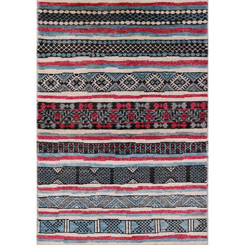 Ahgly Company Indoor Rectangle Mid-Century Modern Area Rugs, 7' x 10'