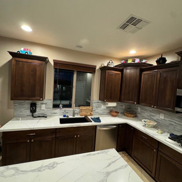 Stain and Paint Kitchen Reface