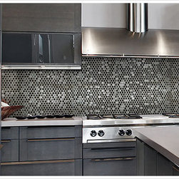 "New" Stainless Steel Mosaics Penny Round - Tile