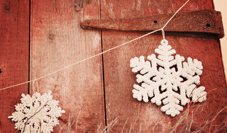 Sur l'usage des flocons de neige dans les décors de Noël