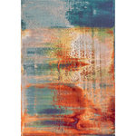 KAS - KAS Illusions 6204 Multi Luminous Area Rug, 6'7"x9'6" - Our Illusions Collection features an array of show-stopping watercolor designs. Each pattern is a piece of art for your floors. Ranging from tonals to vibrant palettes, there is sure to be an Illusion to peak your interest! Made in Turkey of 100% polypropelene with 1/2" pile height.