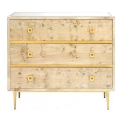 World's Away - Worlds Away Hudson Mirrored Top Dresser - Accent Chests And Cabinets