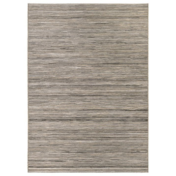 Couristan Cape Hinsdale Indoor/Outdoor Area Rug, Light Brown/Silver, 5'3"x7'6"