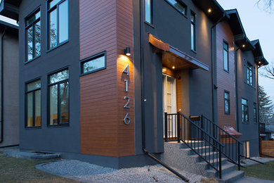 Trendy home design photo in Calgary