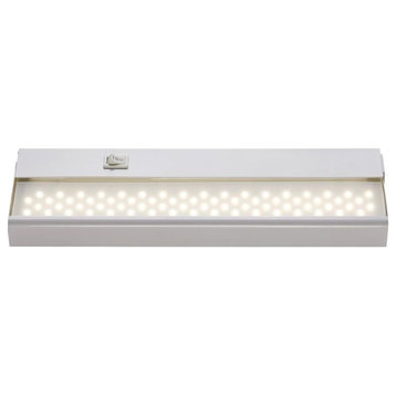 Sixty Eight Light White White Frosted Glass LED Undercabinet Light