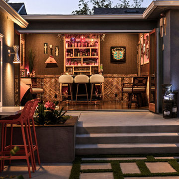 Tropical Modernism - ADU, Backyard remodel and an Addition in Burbank
