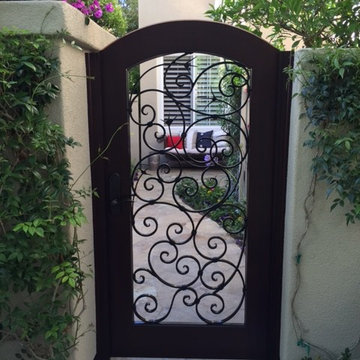 Custom Designer Wood Gate by Garden Passages