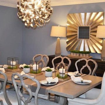 Coastal Glam Dining & Kitchen