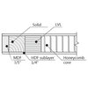 Barn Bypass Doors 72 x 80 & 6.6ft Hardware | Planum 0020 Grey Oak | Rails Set