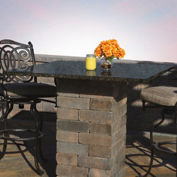 Patio Pub & Bistro Table Kit- Olde English - Outdoor Pub And Bistro Sets
