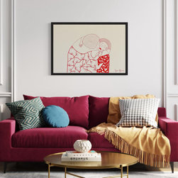 The kiss Print - Drawings And Illustrations