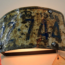 License Plate Sconce - Wall Sconces