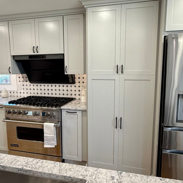 Jarrettsville Kitchen with Hidden Pantry & Blue Island