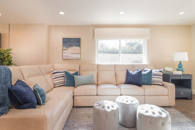 Inspiration for a transitional home design remodel in Orange County